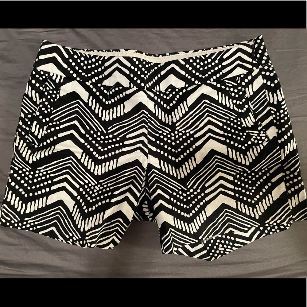 J Crew Black and White Shorts